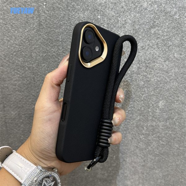 Electroplated Mirror Ring with Skin-Like Texture + Rope Suitable for Apple Iphone 14/15 Phone Cases, Compatible with Models 11, 12, 12 Pro, 12 Pro Max, 13, 13 Pro, 13 Pro Max, 14, 14 Pro, 14 Pro Max, 14 Plus, 15, 15 Pro, 15 Plus, 15 Pro Max, 16, 16 Pro, 16 Plus, And 16 Pro Max. - Image 5
