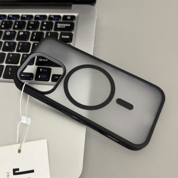 Premium Matte Dual-Tone Magnetic Phone Cover for Iphone Models 16, 15, 14 Plus, 13, 12, 11 Pro Max with a Transparent Back And Support for Wireless - Image 8