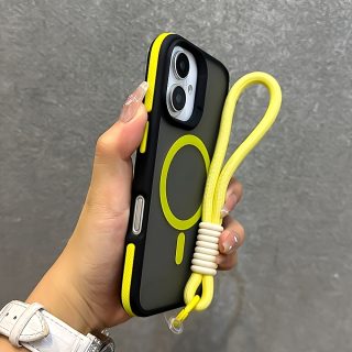 Adorable Bright-Colored Magnetic Phone Cover for Iphone Models 16, 15, 14, 13, 12, And 11 Pro Max Plus, Featuring a Soft Clear Silicone