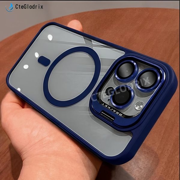 Cteglodrix Premium Magnetic Lens for Iphone Models 16, 15, 14, 13, 12, 11 Pro Max Plus with a Metal Stand Holder And Magnetic PC Hard Film Protection - Image 9