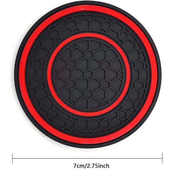 83.82 cm 1pc premium silicone central control pad - anti slip, dustproof, high-quality rubber, red and black matching design - perfect for protecting your car interior - Image 13
