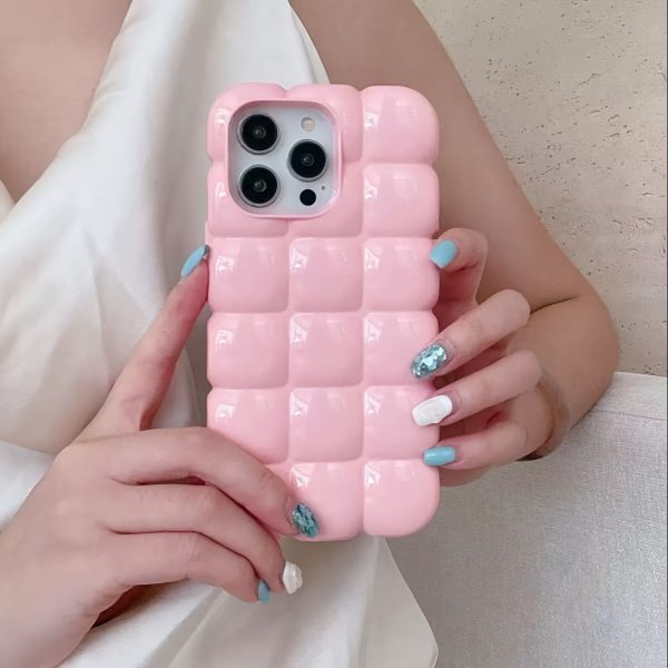 [3D Grid | Simplicity] 3D Grid Iphone Case | All Inclusive Phone Case for Iphone 16 Promax 15 14 13 12 11, Simplicity Suitable - Image 3