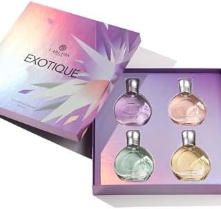 Carlton London Exotique Gift set of 4 premium perfume - 30ml each I Orange, Cedar, Honey and Rose fragrance I luxury EDP perfume for girls and ladies | Best gift set for women