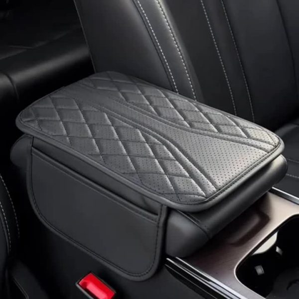 1pc PU Leather Car Armrest Pad with Storage Bag - Comfortable Elbow Support, Stylish Stitching Design, Fit for All Vehicles, Ergonomic Driver Side Organizer with Phone & Essentials Storage, Car Armrest Cover, Travel Convenience, Sleek Interior Upgrade, Soft Padding, Vehicle Accessory, Frequent Travelers - Image 12
