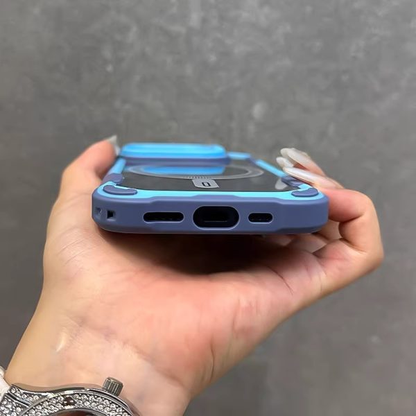 for iPhone 16/15/14/13/Pro Max/Pro/Plus Mobile Phone Case [Supports Wireless Magnetic Charging]+[Camera Lens Holder]+[Four Corners Thickened Anti-fall], Anti-fall, Anti-shock, Transparent Anti-shock Luxury Business Mobile Phone Case Protective Shell - Image 12