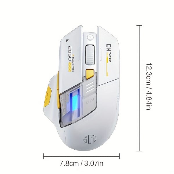 INPHIC A9EXPLORER Wireless Wireless Mouse with Colorful LED Light, Ergonomic Design, Battery Indicator, and Power Display - Ideal for Office and Gaming, Computer Mouse for Office - Image 12