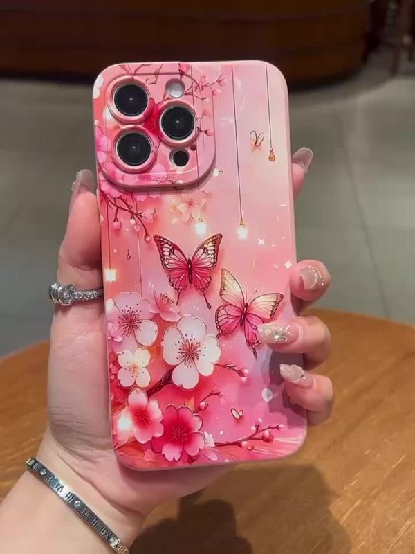 Flash Butterfly: Angel Eye Lens Full Package Suitable for Apple Series Iphone14Pro Mobile Phone Case Apple 13 Protective Case 11/12 Advanced Skin-Friendly Suitable for Iphone15Plus Mobile Phone Case 14Promax Apple 13 Protective Case 12 Head Suitable for Apple 16 Series - Image 7