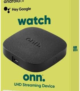PoundMax onn Android TV 4K UHD Streaming Device with Voice Remote Control & HDMI Cable Buy Online at Best Price in UAE - Amazon.ae