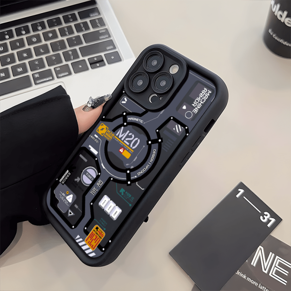 A Stylish And Robust Phone Case with a Cool Mechanical Design, Suitable for Various Iphone Models Including Iphone 16E, 15, 16 Pro Max, 7 Plus, 8 Plus, 12 Pro, 13 Mini, 11, XS, XR, And XS Max. It Makes for an Excellent Holiday Gift. - Image 4
