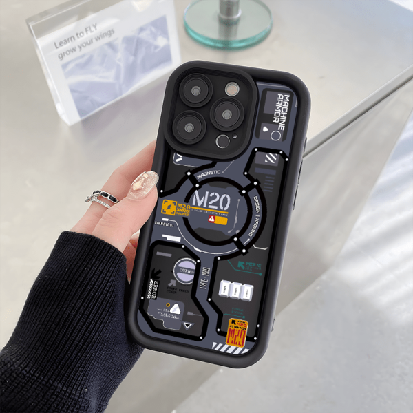 A Stylish And Robust Phone Case with a Cool Mechanical Design, Suitable for Various Iphone Models Including Iphone 16E, 15, 16 Pro Max, 7 Plus, 8 Plus, 12 Pro, 13 Mini, 11, XS, XR, And XS Max. It Makes for an Excellent Holiday Gift. - Image 3