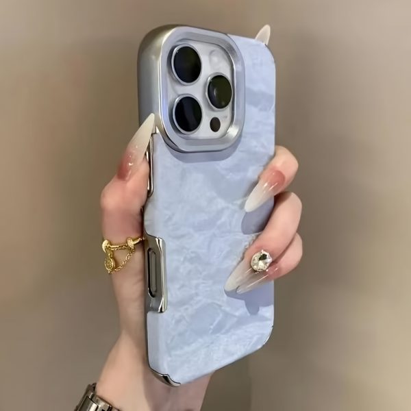 Opulent Velvet Matte Phone Case for Iphone 16, 15, 14, 13, 12 Pro Max, 16, 15, 14 Plus, 11 Vintage Faux Leather Back - Image 5