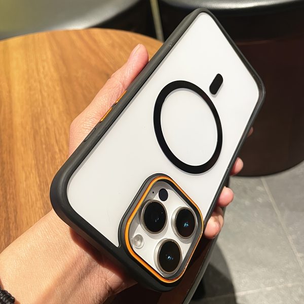 Luxury Matte Transparent Armor Shockproof Case for iPhone 16 15 14 13 11 12 Pro Max Plus for Magnetic Wireless Charge Cover - Image 5