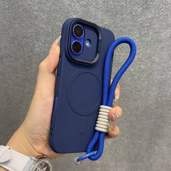 Magnetic Wireless Charging Phone Case with Full Coverage And Luxury Lens Bracket for Iphone Models 16, 15, 14, 13, 12 Pro Max, And 11, Featuring a Shockproof Bumper And a Wrist - Image 8
