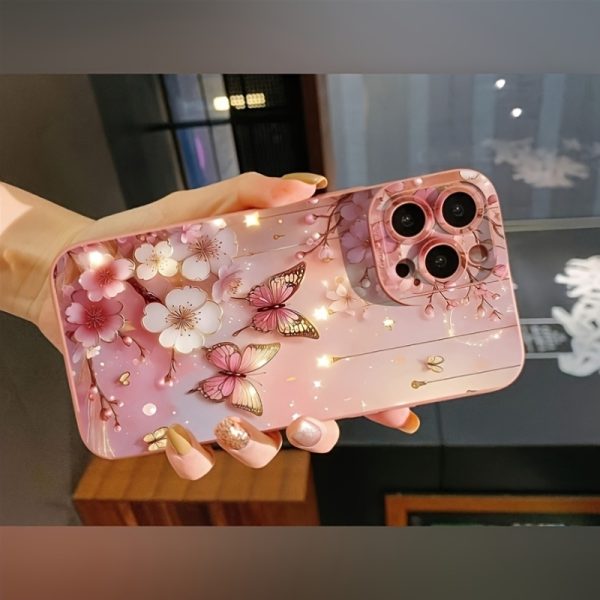 Flash Butterfly: Angel Eye Lens Full Package Suitable for Apple Series Iphone14Pro Mobile Phone Case Apple 13 Protective Case 11/12 Advanced Skin-Friendly Suitable for Iphone15Plus Mobile Phone Case 14Promax Apple 13 Protective Case 12 Head Suitable for Apple 16 Series - Image 4