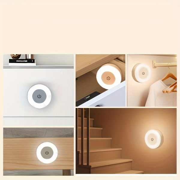 Touch-Activated LED Wall Light with Adjustable Color Temperature - Warm Yellow Light, USB Rechargeable, Ideal for Bedroom, Living Room, Study, Indoor Lighting, Touch Control Light | Modern Decor Light | Touchactivated Lamp, LED Lights for Bedroom - Image 12