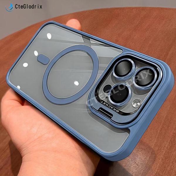 Cteglodrix Premium Magnetic Lens for Iphone Models 16, 15, 14, 13, 12, 11 Pro Max Plus with a Metal Stand Holder And Magnetic PC Hard Film Protection - Image 11