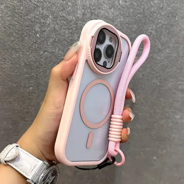 Lens Holder for Apple 16 Pro Max Mobile Phone Case New Magnetic Suction for iPhone 15 Protective Cover Advanced Silicone 14 Full Package 13 Anti-Fall 12 Internet Celebrity Plus Soft Shell Transparent Male and Female PM - Image 7