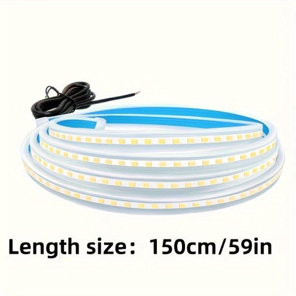 LED Car Hood Vent Light, 60-Inch Neon Accent Strip, Multicolor Startup Scanner Light Bar, 12V High Brightness Neon Lights, with Hard Wiring, for Various Models, Without Battery - Image 11
