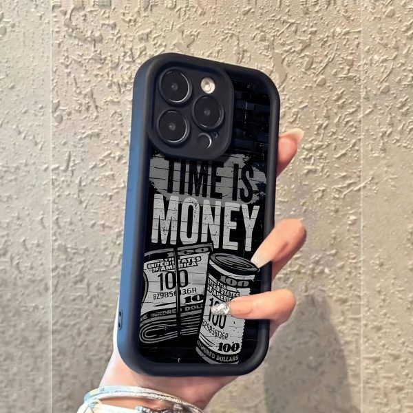 Banknote Black Shockproof Frosted Full Cover Anti-Fall Mobile Phone Case Suitable for Apple 15PROMAX/15PLUS/15PRO/15/14PROMAX/14PLUS/14PRO/14/13PROMAX/13PRO/13/12PROMAX/12PRO/12 11PROMAX/11PRO/11/XSMAX/XR/XS/7#8PLUS/7#8 Protective Case Transparent Shockproof - Image 2
