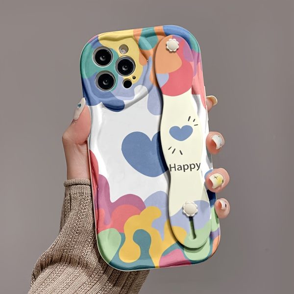 One Soft Rubber Anti-Drop Cream Strap Style Anime Pattern Print Phone Case for Apple Series 111213141516promax Series A06/A16/A26/A36/A56/S23/S25Ultra - Image 6