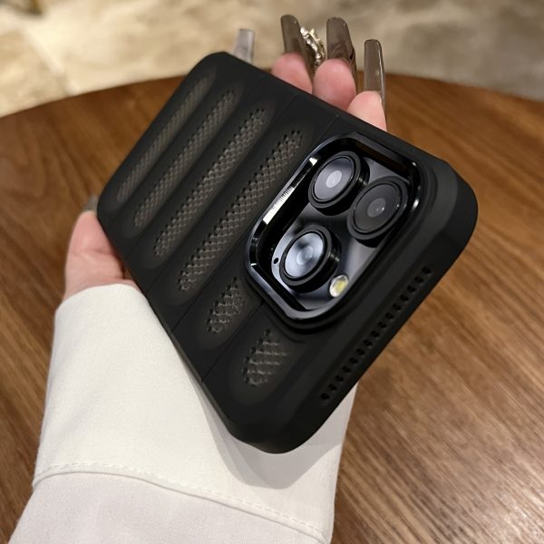 Premium Cooling Case with Breathable Holes for Iphone Models 16, 15, 14, 11, 12, 13 Pro Max, And 16 Plus, Featuring Shockproof Armor And a Protective Bumper. - Image 5