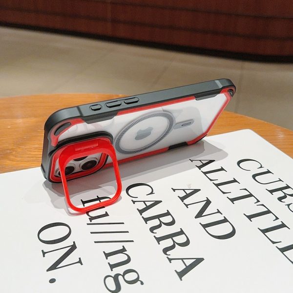 for iPhone 16/15/14/13/Pro Max/Pro/Plus Mobile Phone Case [Supports Wireless Magnetic Charging]+[Camera Lens Holder]+[Four Corners Thickened Anti-fall], Anti-fall, Anti-shock, Transparent Anti-shock Luxury Business Mobile Phone Case Protective Shell - Image 8