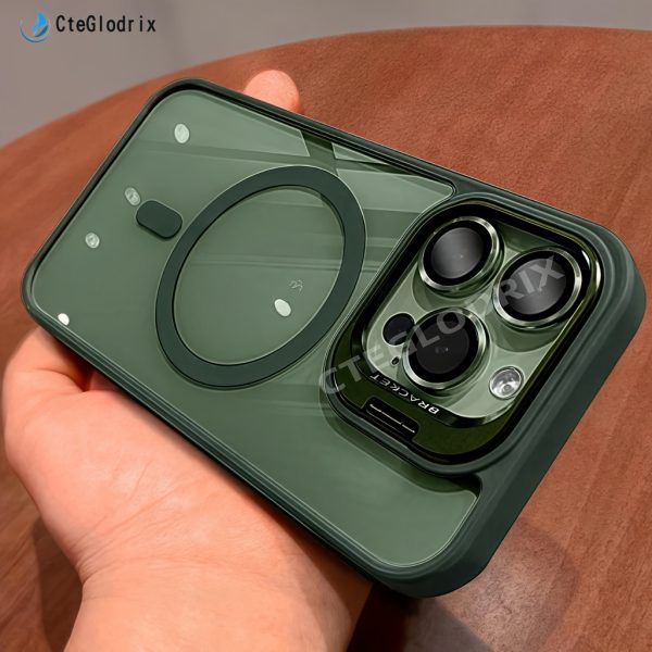 Cteglodrix Premium Magnetic Lens for Iphone Models 16, 15, 14, 13, 12, 11 Pro Max Plus with a Metal Stand Holder And Magnetic PC Hard Film Protection - Image 12