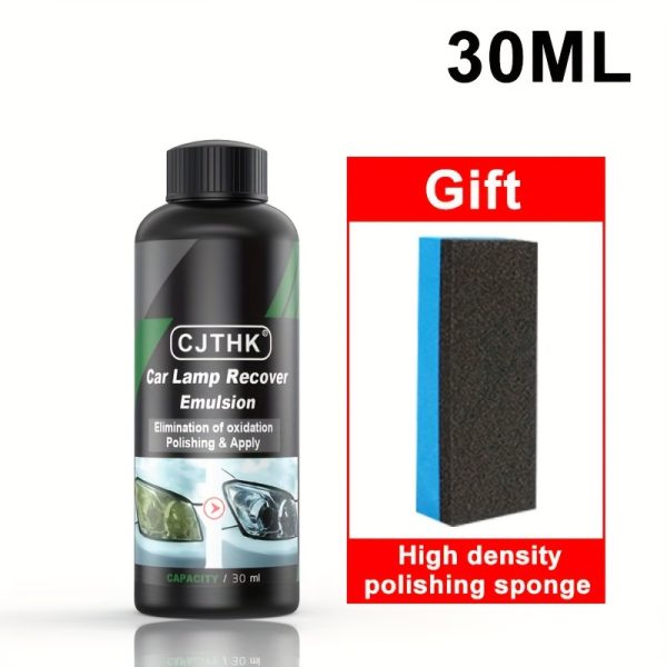 Jiang Jia Bao Universal Car Headlight Restoration Kit, PE Polishing Agent Scratch Remover, Renewal Polish and Maintenance Fluid, Auto Headlight Repair Liquid, Essential Auto Accessories - Image 3