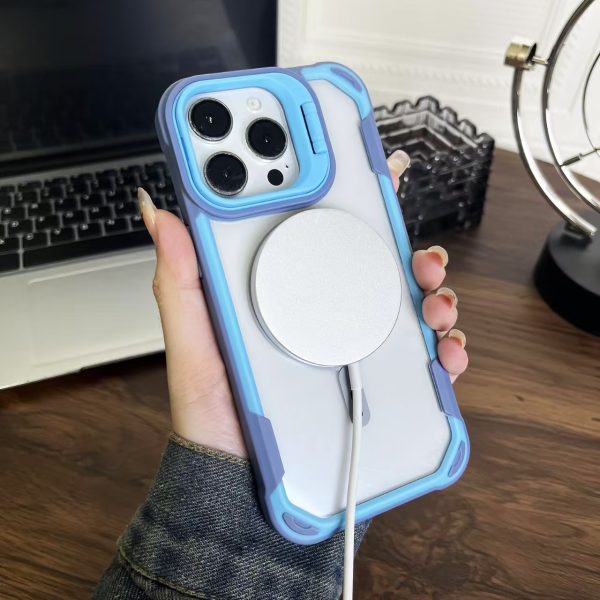 for iPhone 16/15/14/13/Pro Max/Pro/Plus Mobile Phone Case [Supports Wireless Magnetic Charging]+[Camera Lens Holder]+[Four Corners Thickened Anti-fall], Anti-fall, Anti-shock, Transparent Anti-shock Luxury Business Mobile Phone Case Protective Shell - Image 6