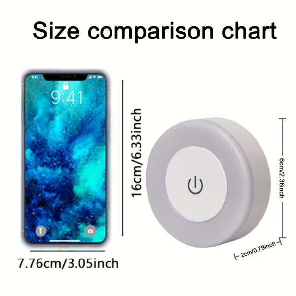 Touch-Activated LED Wall Light with Adjustable Color Temperature - Warm Yellow Light, USB Rechargeable, Ideal for Bedroom, Living Room, Study, Indoor Lighting, Touch Control Light | Modern Decor Light | Touchactivated Lamp, LED Lights for Bedroom - Image 11
