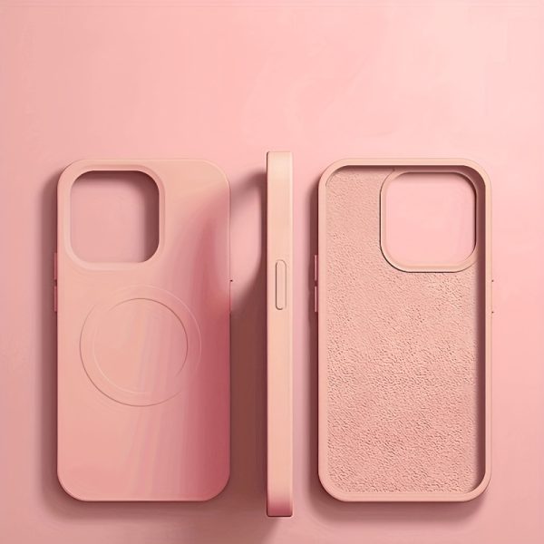 Luxury Marked Magnetic Wireless Charging Mobile Phone Case for iPhone 16 15 14 13 12 11 Pro Max Plush Protective Mobile Phone Case for iPhone 16 15 14 Plus Mobile Accessories Simple Colorful Mobile Phone Cover Suitable for Men and Women - Image 14