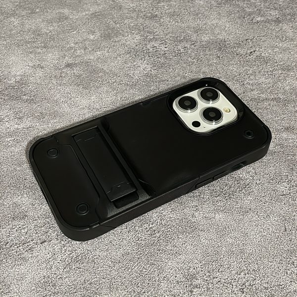 Luxury Hybrid PC Armor Phone Case Compatible with iPhone 16 15 14 13 12 11 Pro Max Plus Folding Stand Shockproof Protective Cover - Image 14