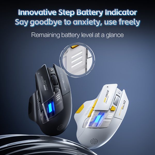 INPHIC A9EXPLORER Wireless Wireless Mouse with Colorful LED Light, Ergonomic Design, Battery Indicator, and Power Display - Ideal for Office and Gaming, Computer Mouse for Office - Image 4