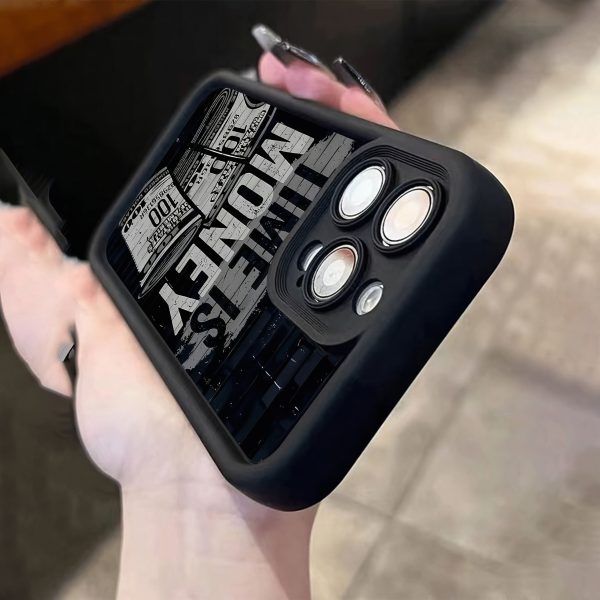 Banknote Black Shockproof Frosted Full Cover Anti-Fall Mobile Phone Case Suitable for Apple 15PROMAX/15PLUS/15PRO/15/14PROMAX/14PLUS/14PRO/14/13PROMAX/13PRO/13/12PROMAX/12PRO/12 11PROMAX/11PRO/11/XSMAX/XR/XS/7#8PLUS/7#8 Protective Case Transparent Shockproof - Image 7