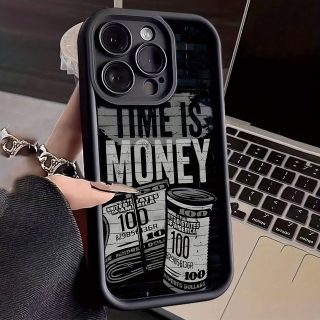 Banknote Black Shockproof Frosted Full Cover Anti-Fall Mobile Phone Case Suitable for Apple 15PROMAX/15PLUS/15PRO/15/14PROMAX/14PLUS/14PRO/14/13PROMAX/13PRO/13/12PROMAX/12PRO/12 11PROMAX/11PRO/11/XSMAX/XR/XS/7#8PLUS/7#8 Protective Case Transparent Shockproof