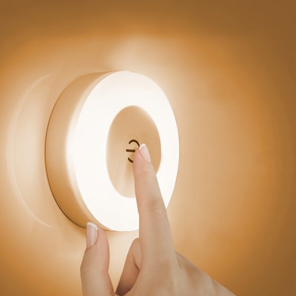 Touch-Activated LED Wall Light with Adjustable Color Temperature - Warm Yellow Light, USB Rechargeable, Ideal for Bedroom, Living Room, Study, Indoor Lighting, Touch Control Light | Modern Decor Light | Touchactivated Lamp, LED Lights for Bedroom - Image 2