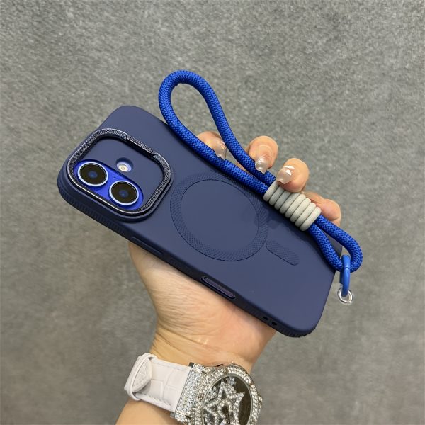 Magnetic Wireless Charging Phone Case with Full Coverage And Luxury Lens Bracket for Iphone Models 16, 15, 14, 13, 12 Pro Max, And 11, Featuring a Shockproof Bumper And a Wrist - Image 9