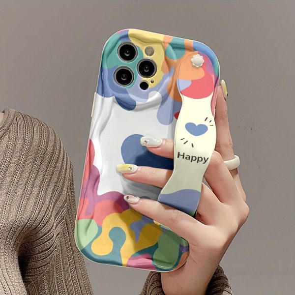 One Soft Rubber Anti-Drop Cream Strap Style Anime Pattern Print Phone Case for Apple Series 111213141516promax Series A06/A16/A26/A36/A56/S23/S25Ultra - Image 5