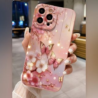 Flash Butterfly: Angel Eye Lens Full Package Suitable for Apple Series Iphone14Pro Mobile Phone Case Apple 13 Protective Case 11/12 Advanced Skin-Friendly Suitable for Iphone15Plus Mobile Phone Case 14Promax Apple 13 Protective Case 12 Head Suitable for Apple 16 Series