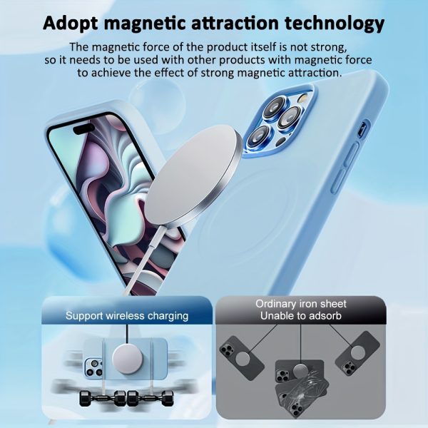Luxury Marked Magnetic Wireless Charging Mobile Phone Case for iPhone 16 15 14 13 12 11 Pro Max Plush Protective Mobile Phone Case for iPhone 16 15 14 Plus Mobile Accessories Simple Colorful Mobile Phone Cover Suitable for Men and Women - Image 10