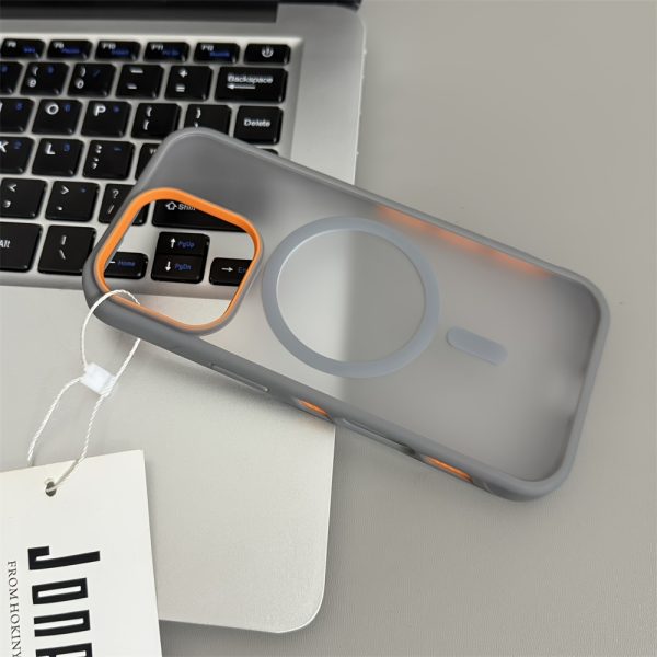 Premium Matte Dual-Tone Magnetic Phone Cover for Iphone Models 16, 15, 14 Plus, 13, 12, 11 Pro Max with a Transparent Back And Support for Wireless - Image 6