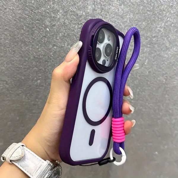 Lens Holder for Apple 16 Pro Max Mobile Phone Case New Magnetic Suction for iPhone 15 Protective Cover Advanced Silicone 14 Full Package 13 Anti-Fall 12 Internet Celebrity Plus Soft Shell Transparent Male and Female PM - Image 11