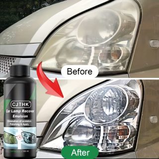 Jiang Jia Bao Universal Car Headlight Restoration Kit, PE Polishing Agent Scratch Remover, Renewal Polish and Maintenance Fluid, Auto Headlight Repair Liquid, Essential Auto Accessories