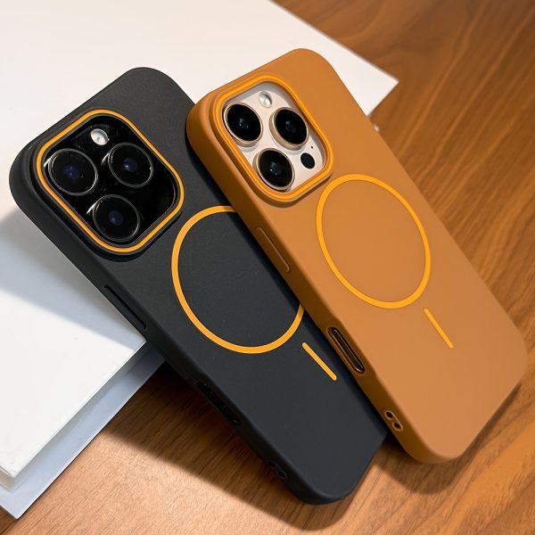 New Luxury Upgrade Magnetic Matte Soft TPU Case Compatible with iPhone 16 15 14 13 12 11 Pro Max 16Pro 16ProMax Shockproof Wireless Charging Back Cover Cases - Image 3