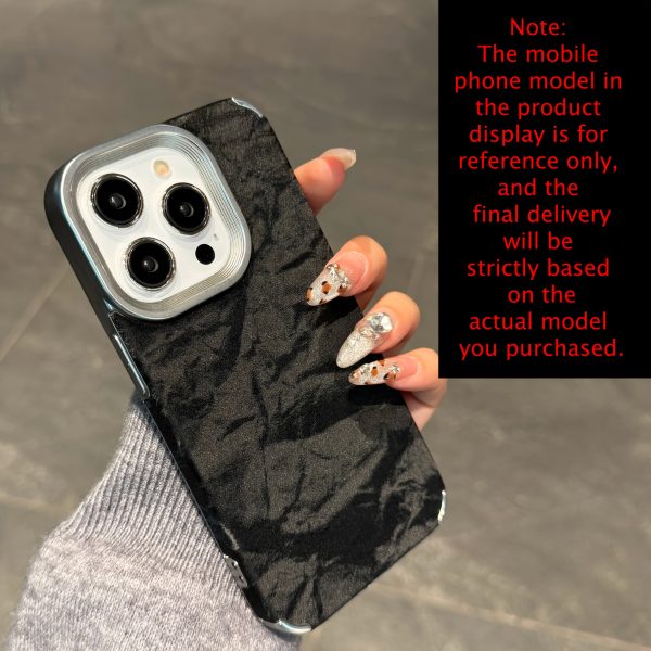 Opulent Velvet Matte Phone Case for Iphone 16, 15, 14, 13, 12 Pro Max, 16, 15, 14 Plus, 11 Vintage Faux Leather Back - Image 6
