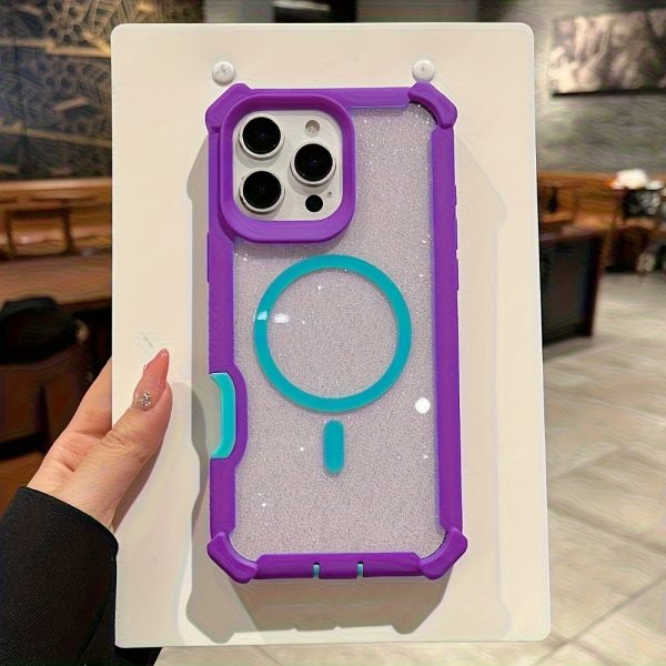 Glamorous Glitter Phone Case with Ultra - Strong Edge Protection & Powerful Magnetic Wireless Charging. for iPhone 16, 15, 14, 13, 12, 11 (Including Pro, Pro Max, Plus) - Image 4