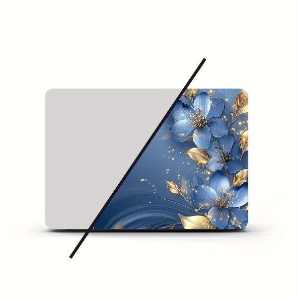 2pcs Rose Flower Laptop Art Decal Protective Case, Universal Internet Notebook Skin Sticker not Reusable, Waterproof and Scratch-Resistant - Waterproof, Scratch-Resistant, Suitable for Laptops and Cars - Image 4