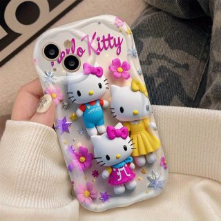 Sanrio cute cartoon Hello Kitty creative trend soft protective mobile phone case for iPhone 16 15 14 13 12 11 Pro Max 16 15 14 Plus 16e 13 12 mini X XR XS Max 6 6s 7 8 Plus SE
