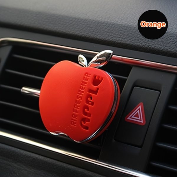 Apple-Shaped Car Air Freshener Diffuser with Vent Clip - Green Leaf Design, Long-Lasting Scent, Ideal for Vehicle A/C Outlets, Easy to Install, Car Vent Clip Freshener | Natural Aroma Diffuser | Aroma Diffuser - Image 7
