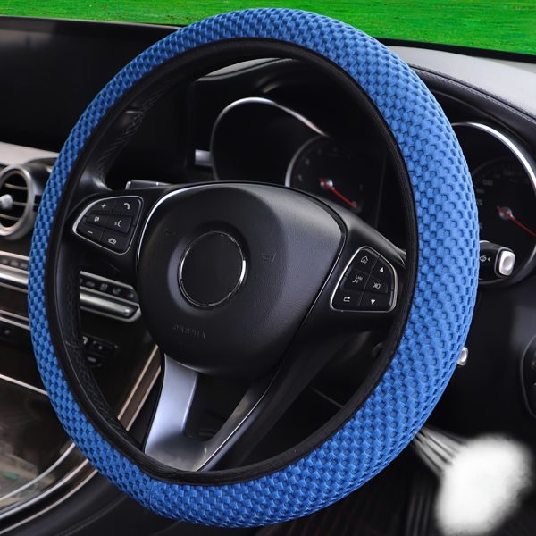 Fit Thick Fabric Grid Car Steering Wheel Cover - No Inner Ring, Stylish Red & Black Design, Durable & Wear-Resistant, Multiple Styles for Most Vehicles, Cute Steering Wheel Cover, Vehicle Interior Accessory, Sporty Look, Wearresistant Material - Image 22